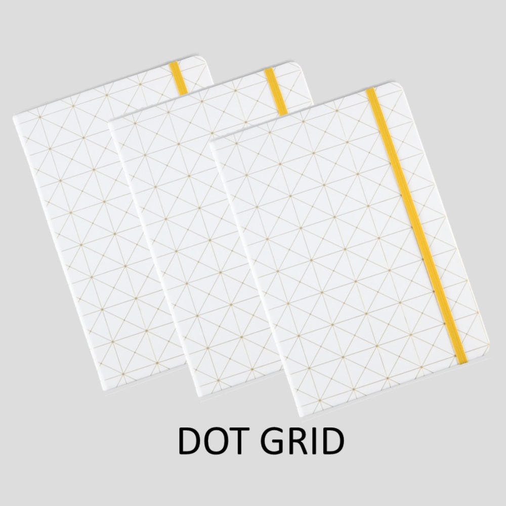 A5 GEOMETRY GOLDEN BLOCKING 3 PACK(DOT GRID)